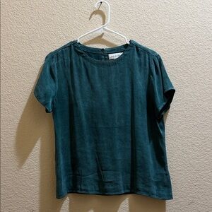 cloth & stone green blouse top shirt Small